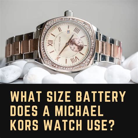 michael kors watch battery type